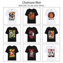 Chainsaw Man anime Short Sleeve Cotton T-Shirts