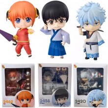 Gintama Kagura 2462# Shimura Shinpachi 2458# Sakata Gintoki 2420# figure