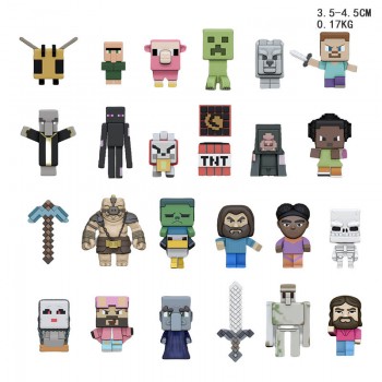 24pcs/set Minecraft game figures(OPP bag)