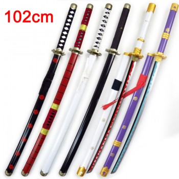 One Piece Roronoa Zoro cosplay 1:1 weapon knife wooden swords 102CM