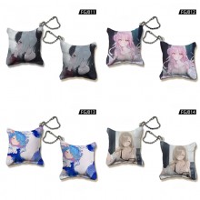 Blue Archive game mini pillow key chains