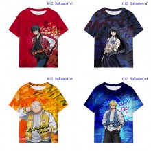 Sakamoto Days anime milk silk fabric t-shirt t shirts