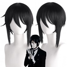 Kuroshitsuji Black Sebastian Michaelis anime cosplay wig hair