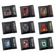 Attack on Titan anime snap wallet buckle purse