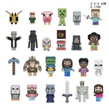 24pcs/set Minecraft game figures(OPP bag)