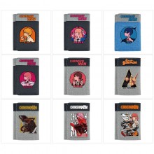 Chainsaw Man anime Three Fold Button Wallet Purse