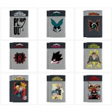 My Hero Academia anime Three Fold Button Wallet Pu...