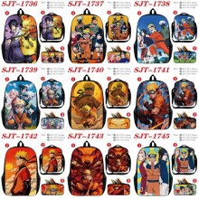 Naruto anime nylon backpack bag shoulder pencil case