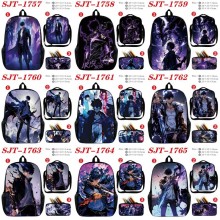 Solo Leveling anime nylon backpack bag shoulder pencil case