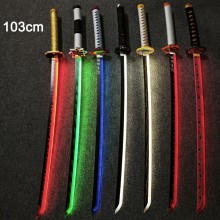 103CM Demon Slayer cosplay wooden swords lightsabe...