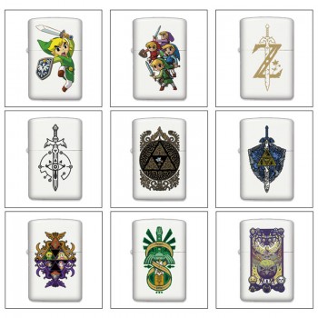 The Legend of Zelda game Single-sided Zippo Oil Lighter