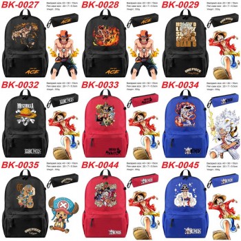 One Piece anime backpack bag + pen bag