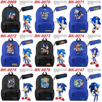 Sonic the Hedgehog backpack bag + pen bag