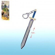 Frieren Beyond Journey's End anime alloy mini weapon sword key chains 13cm