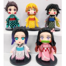 5pcs Demon Slayer anime figures set(OPP bag)