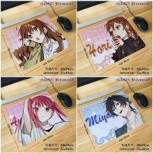 Hori and Miyamura anime mouse pad mat 30*25*0.3cm
