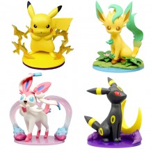 Pokemon Sylveon Umbreon Leafeon Pikachu anime figu...
