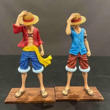 2pcs/set One Piece C2 Monkey D Luffy anime figure