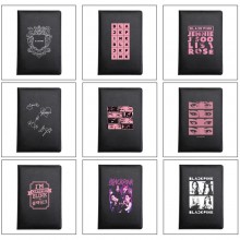 Black Pink star A5 hard cover diary notebooks