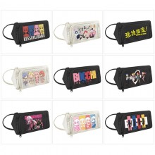 Bocchi The Rock anime canvas triangle pen bag penc...