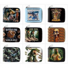 Tung Tung Tung Sahur anime zipper wallet purse