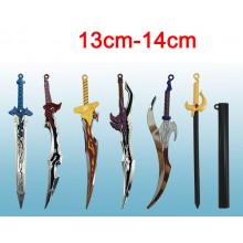 Solo Leveling anime mini sword key chain 13cm