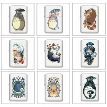 Totoro anime Single-sided Zippo Oil Lighter