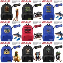 Tung Tung Tung Sahur anime backpack bag + pen bag