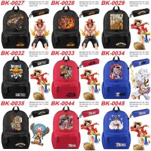 One Piece anime backpack bag + pen bag