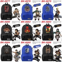 Attack on Titan anime backpack bag + pen bag
