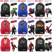 Super Hero Iron Spider-man Super Man Batman backpa...