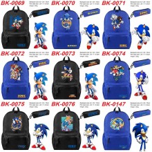 Sonic the Hedgehog backpack bag + pen bag