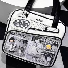 Y2k graffiti cartoon anime itabag satchel shoulder...