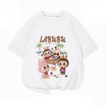 Labubu Monster anime Short sleeve Cotton T-shirts