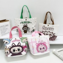 Labubu Monster Canvas Tote Bag Shopping Handbag