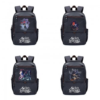 Solo Leveling anime canvas drawstring backpack bags