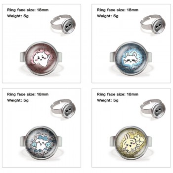 Chiikawa anime adjustable rings