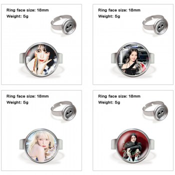 IU Lee Ji Eun star adjustable rings