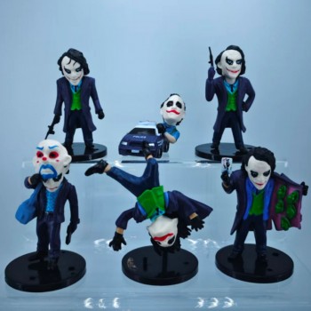 6Pcs/set Batman Joker anime figures(OPP bag)
