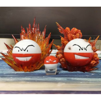 Pokemon Electrode Voltorb egg anime figure 12cm