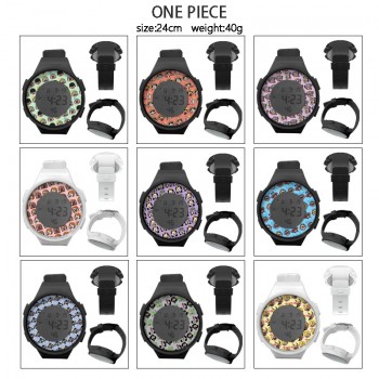 One Piece anime Multifunction Waterproof Electronic Digital Watch