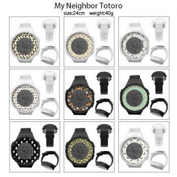 Totoro anime Multifunction Waterproof Electronic Digital Watch