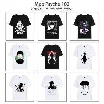 Mob Psycho 100 anime summer short sleeve cotton t-shirts