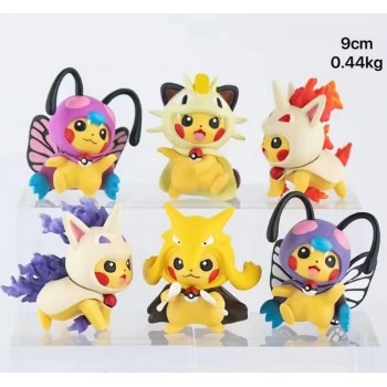 6pcs/set Pokemon Pikachu figures(OPP bag)