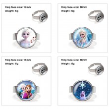 Frozen Elsa Anna anime adjustable rings