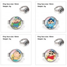 Crayon Shin-chan anime adjustable rings