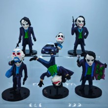 6Pcs/set Batman Joker anime figures(OPP bag)