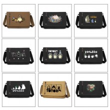 Totoro anime retro canvas messenger crossbody shou...
