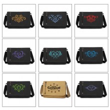 Genshin Impact game retro canvas messenger crossbo...