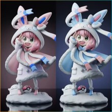 SPY x FAMILY Anya Forger cos Sylveon anime figure